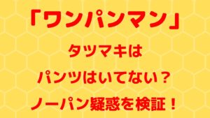 【ワンパンマン】タツマキのノーパン疑惑を検証！パンツ論争に結論！