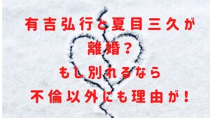 有吉弘行と夏目三久が離婚？もし別れるなら不倫以外にも理由が！